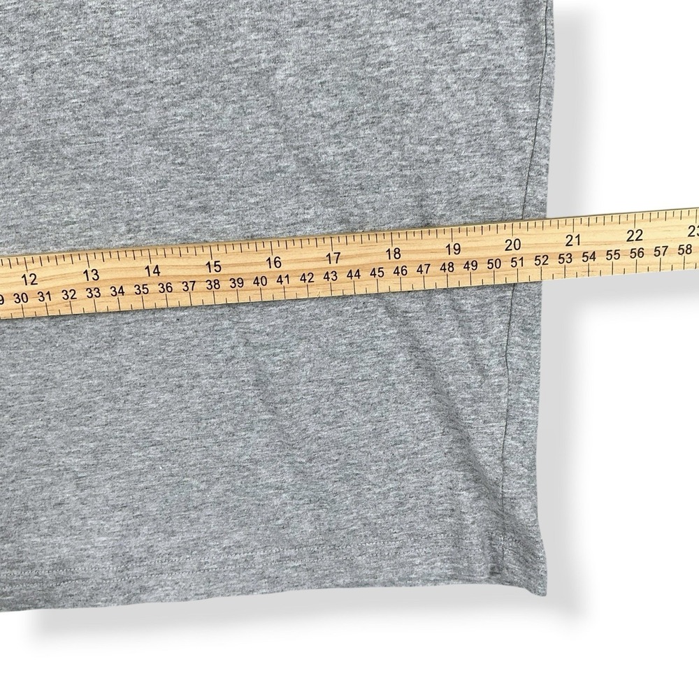 Wilo The Label T-Shirt Women Medium Gray Short Sleeve Graphic Logo Semi-Crop - Picture 8 of 13